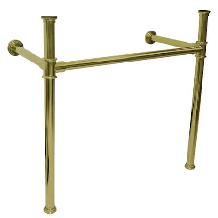 Kingston Brass VPB13682 Stainless Steel Console Sink Legs, Polished Brass VPB13682